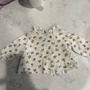 Mayoral 4-6 m 70cm Floral White Kids Shirt